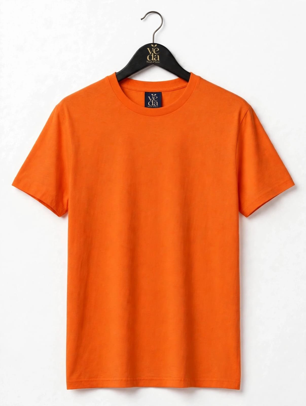 VEDA Fashion Premium Plain Men's Carrot T-Shirt | 100% Cotton | Regular Fit
